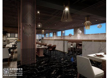 南潯區(qū)300平方米海鮮店設(shè)計公司-浙江國富裝飾