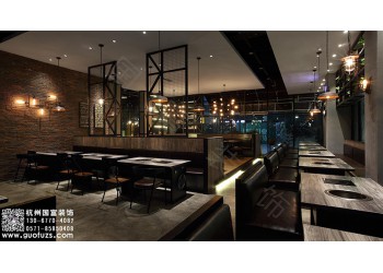 匯合城翠苑店燒烤店設(shè)計公司-浙江國富裝飾