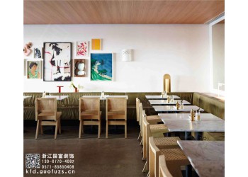 路橋區800平方米咖啡館設計公司-浙江國富裝飾