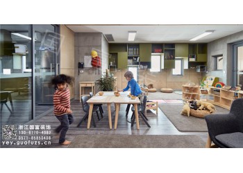 鄞州區(qū)700平方幼兒園裝修公司_浙江國富裝飾