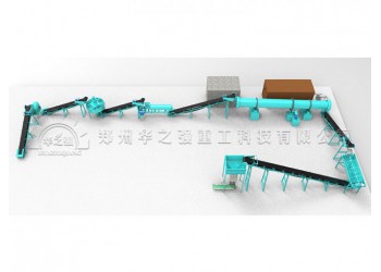 華之強(qiáng)熱門產(chǎn)品陜西新型有機(jī)肥二合一造粒機(jī)設(shè)備生產(chǎn)線