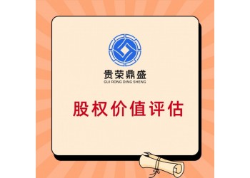 甘肅省蘭州市股權價值評估股權轉(zhuǎn)讓評估