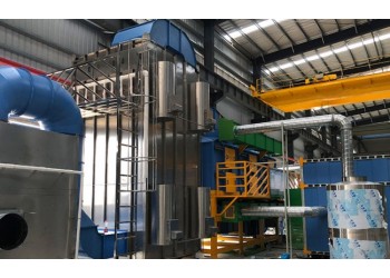 江門鋼管噴漆廢氣處理工程，催化燃燒廢氣處理設(shè)備