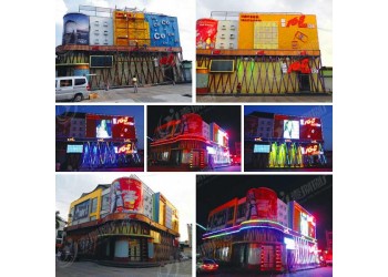 燈飾畫樓體連廓天幕樓盤酒店樓體美陳亮化夜景玻璃戶外商場(chǎng)燈飾畫
