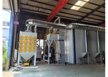 大型工件表面清理設備全自動噴砂房